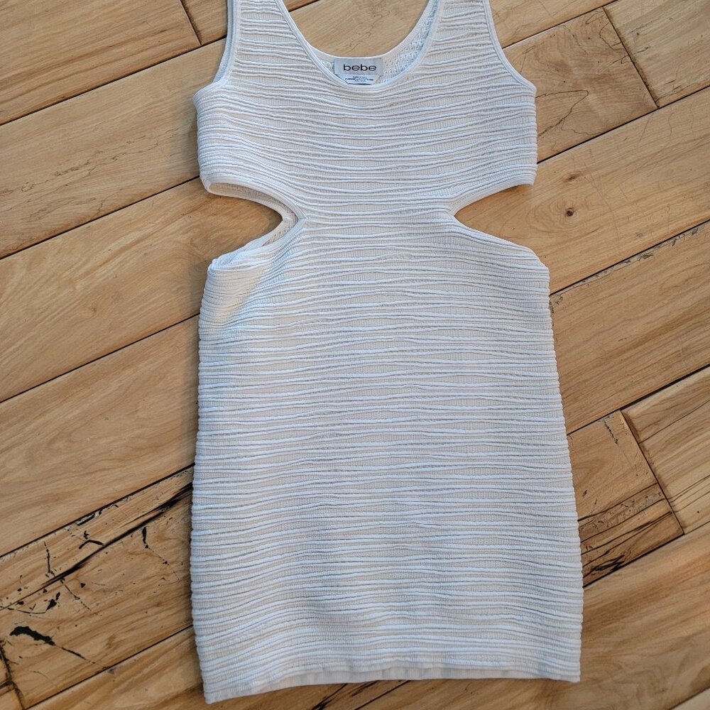 Medium bebe white bodycon mini dress